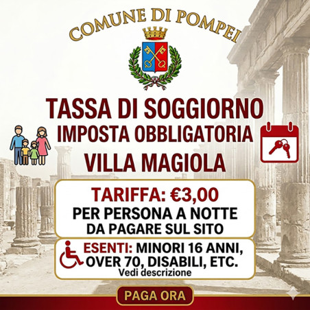 Tassa di Soggiorno Comune di Pompei - Villa Magiola